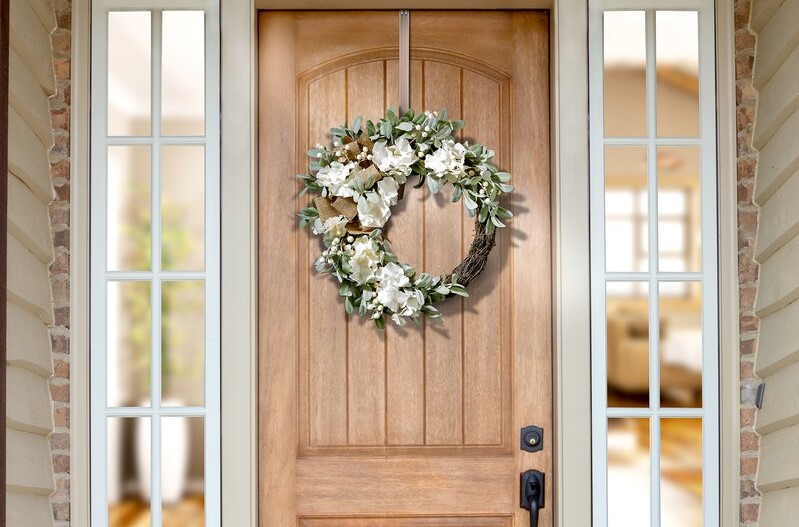wreath on front door season changes affect your home